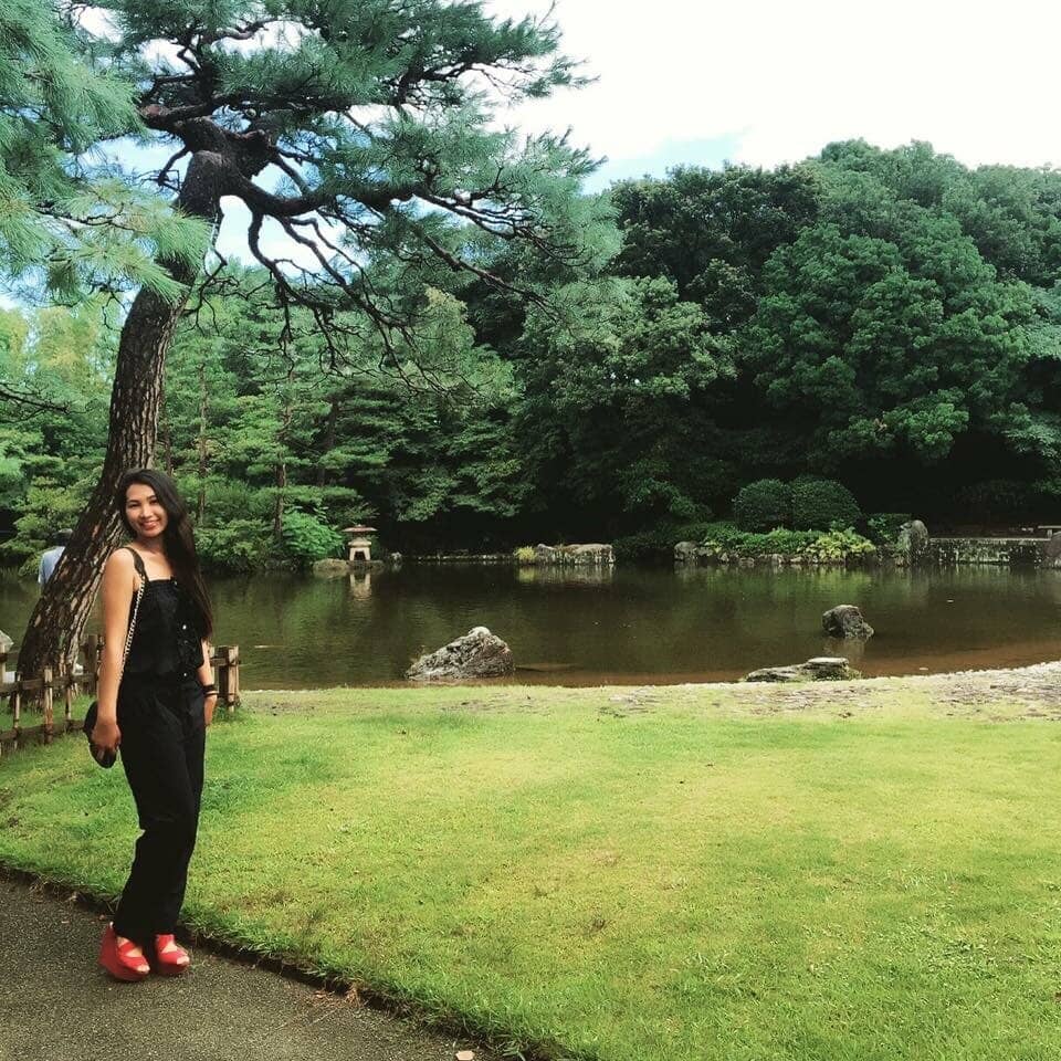 Peaceful Lake and Fountain