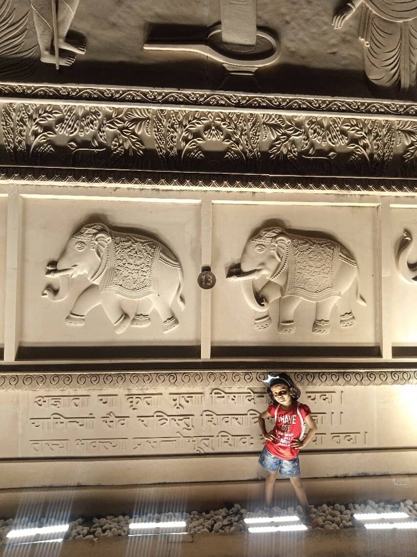 Trishul-Crowned Columns