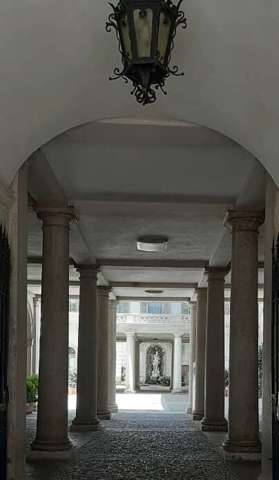 Neptune Statue in Courtyard