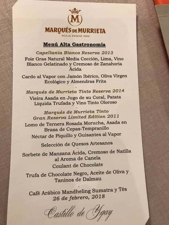 Alta Gastronomia Tasting Menu