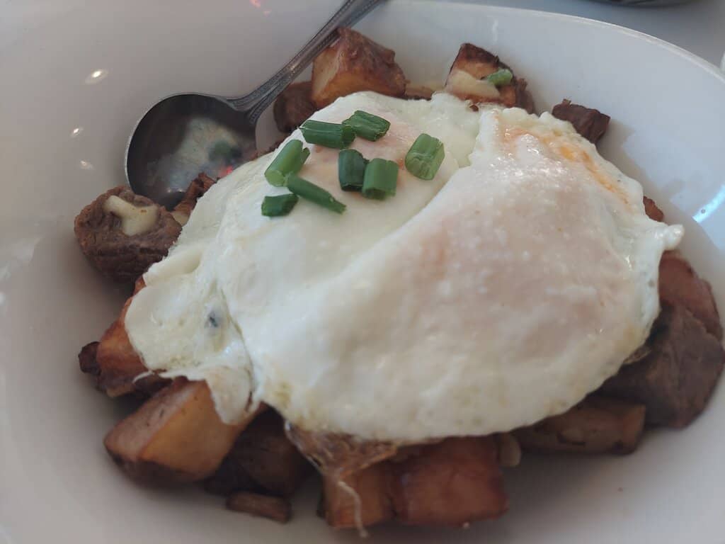 Cheddar-Scallion Biscuits with Sausage Gravy