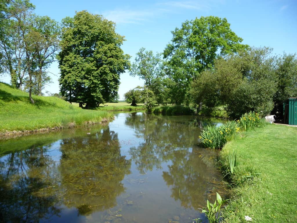 Moated Labyrinth Garden