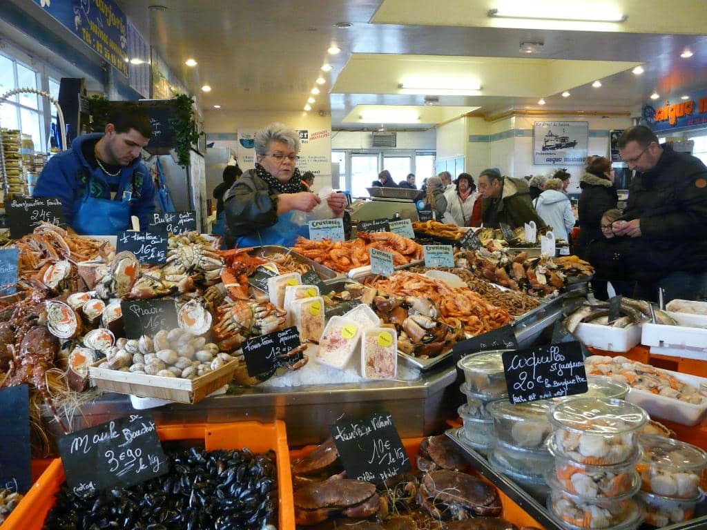 Bustling Market Atmosphere