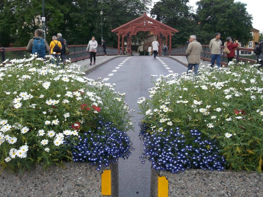 Colorful Riverside Warehouses