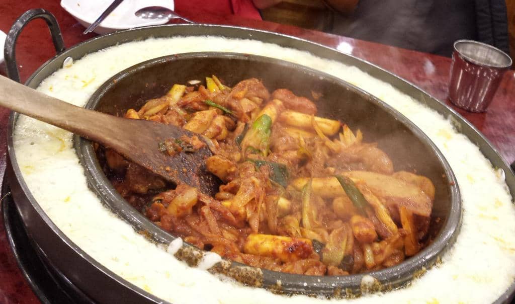 Interactive On-Table Cooking