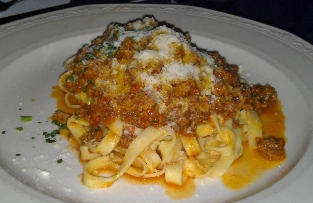 Pasta: Fettuccine with Meat Sauce