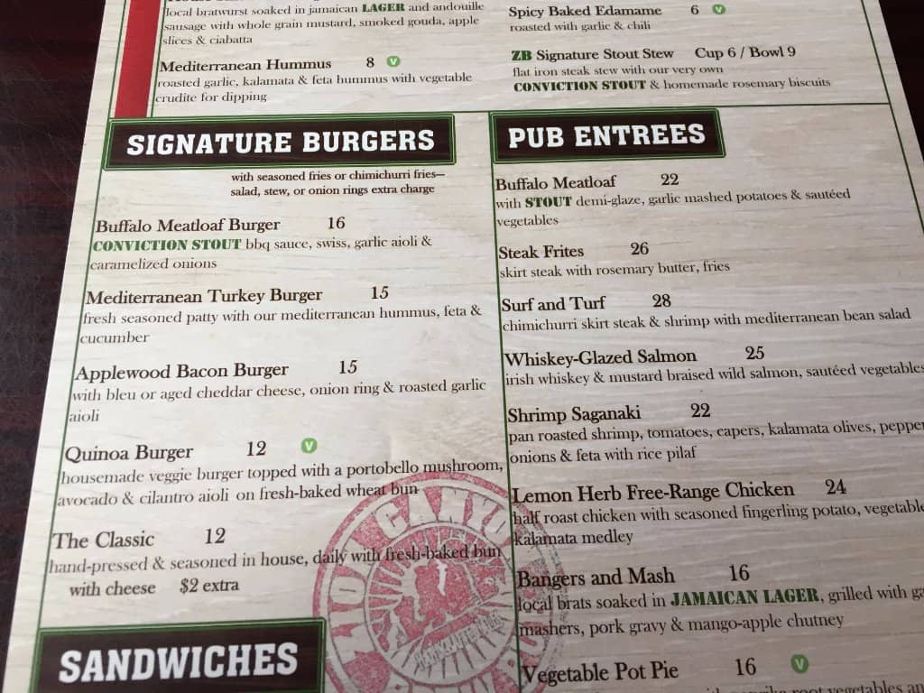 Flavorful Burgers and Pub Fare