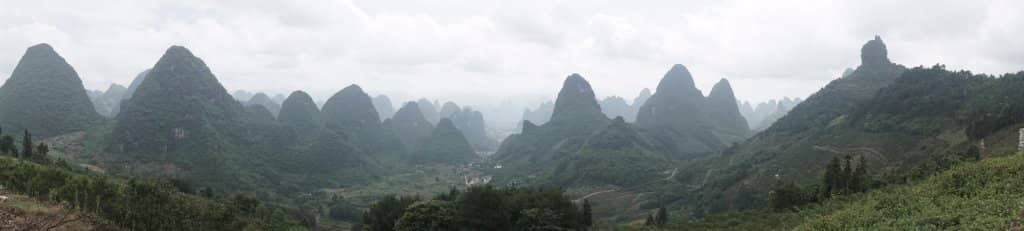Panoramic Karst Mountain Views