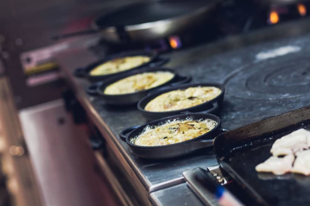 Tortilla aux pomme de terre confites à la braise