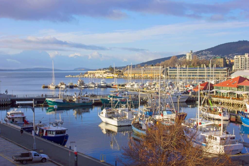 Sydney to Hobart Yacht Race Finish Line
