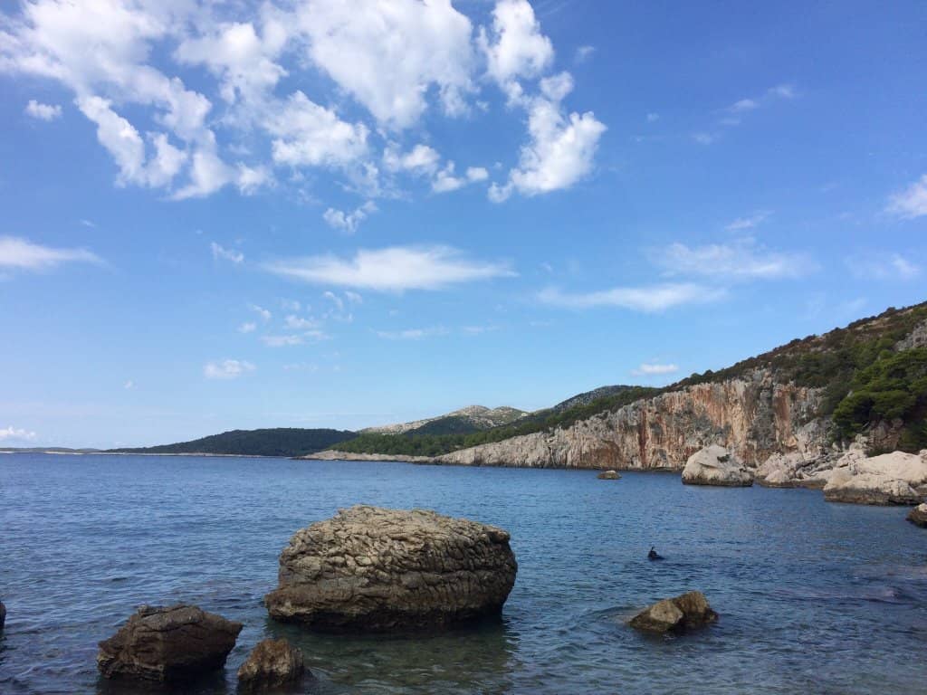Secluded Rocky Shoreline