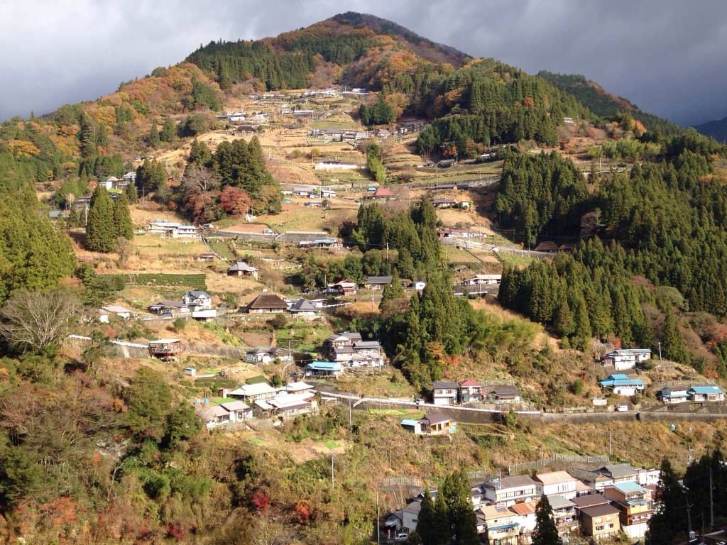 Steep Cliffside Village Landscape