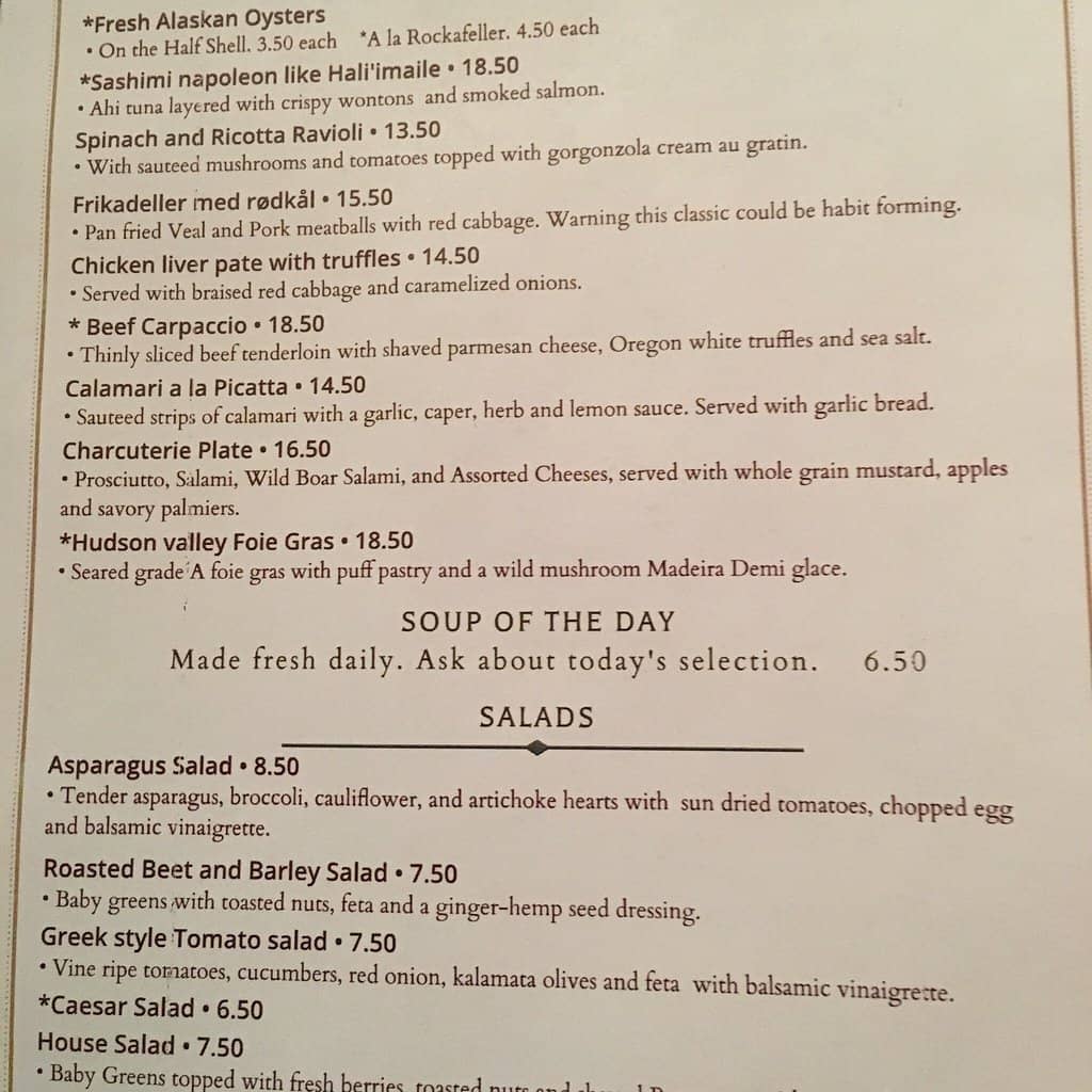 Inventive Continental Cuisine