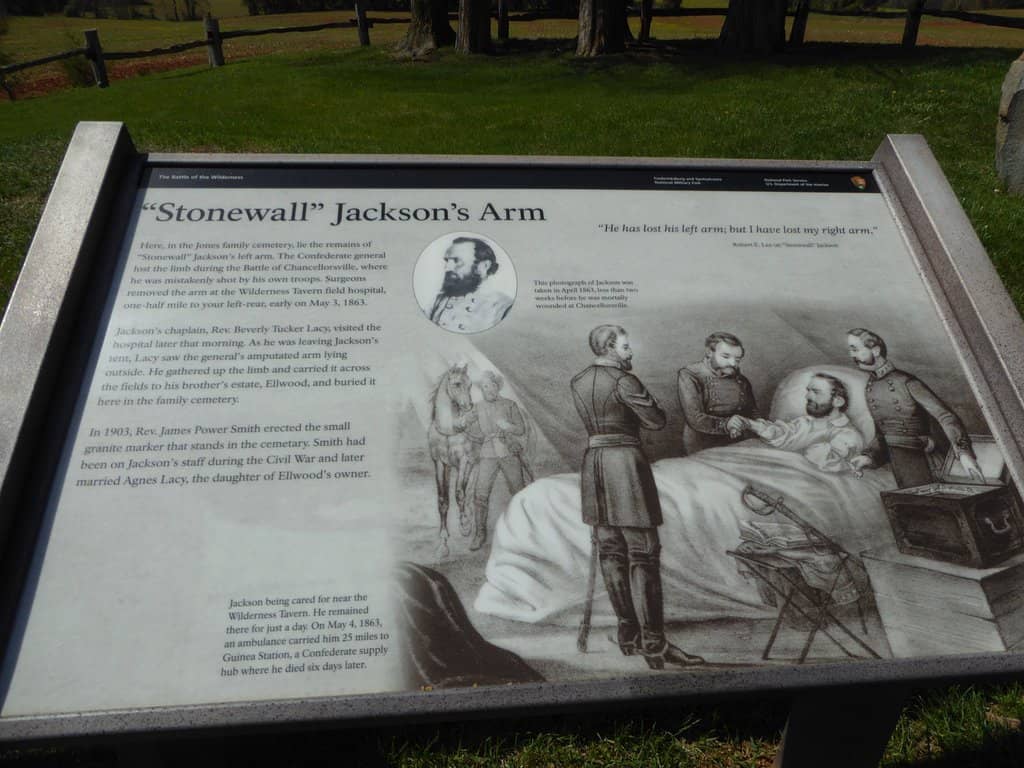 Stonewall Jackson's Arm Monument