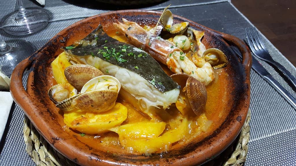 Brocheta de Rape y Langostinos