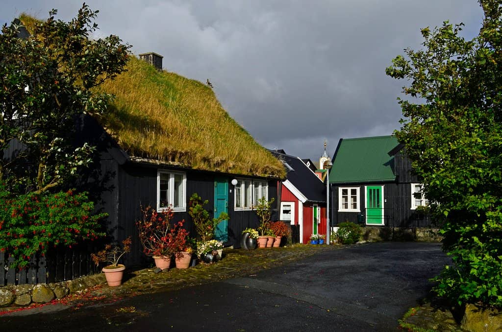 Grass-Roofed Houses