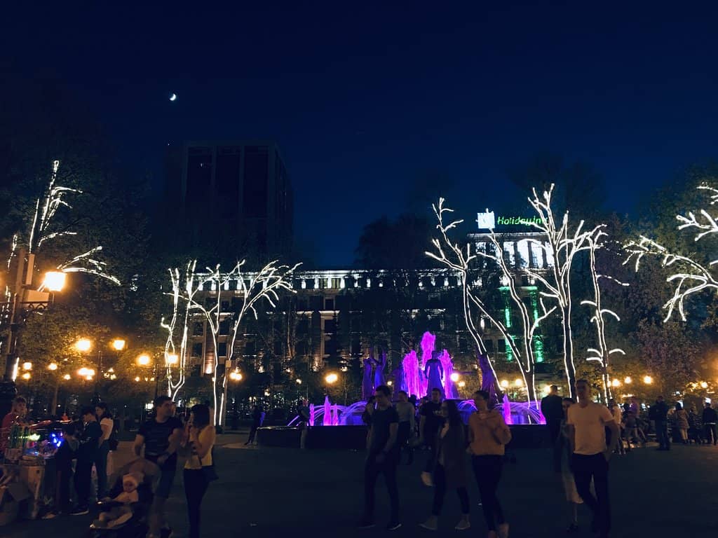 Greenery and Benches