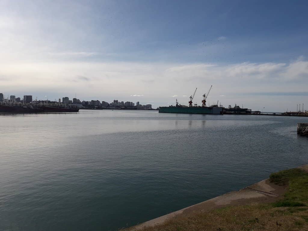 Bustling Fishing Port