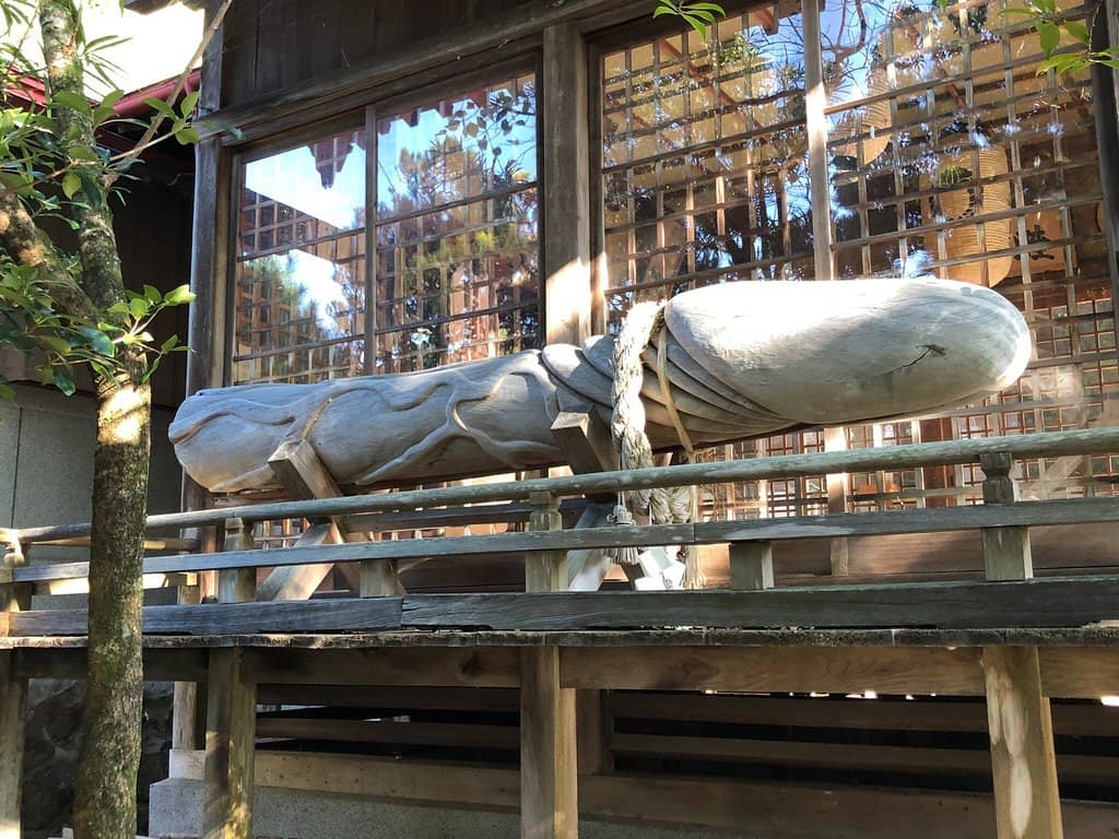 Giant Wooden Phallus Sculpture