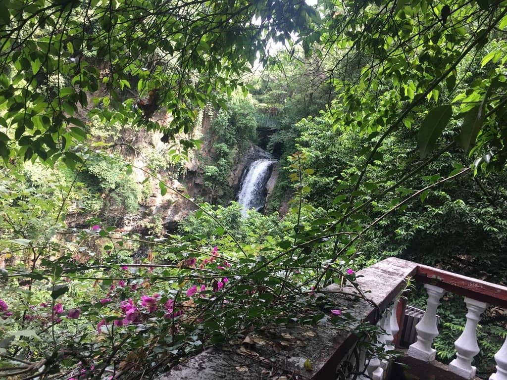 View Behind the Waterfall