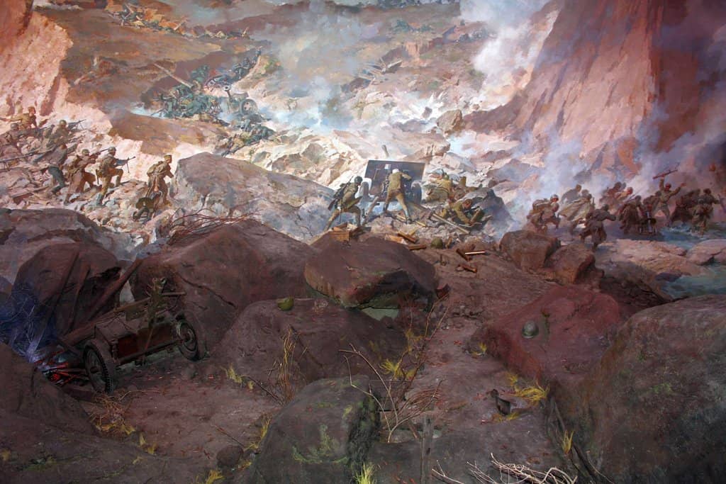 Outdoor Military Hardware Display