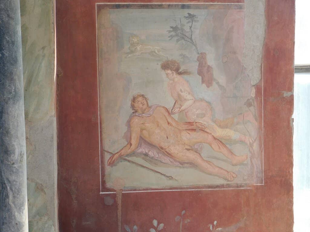 Vivid Frescoes of Mythological Scenes