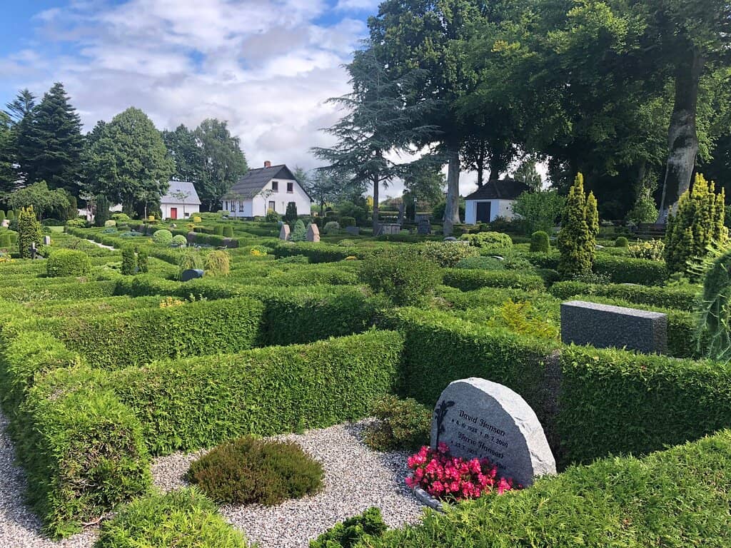 Serene Graveyard Surroundings