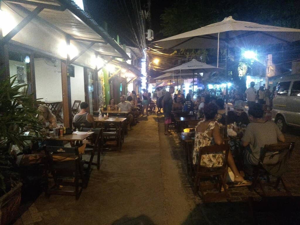 Vibrant Street-Side Dining
