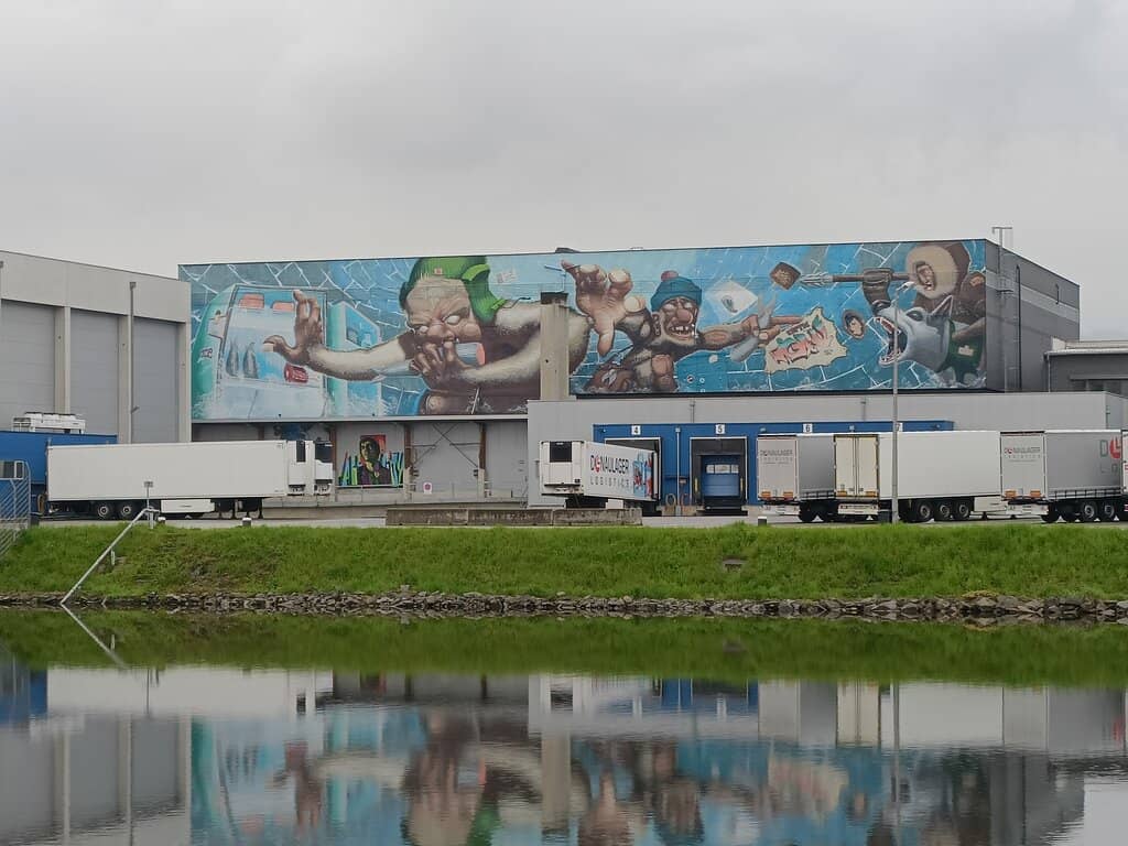 Unique Industrial Backdrop