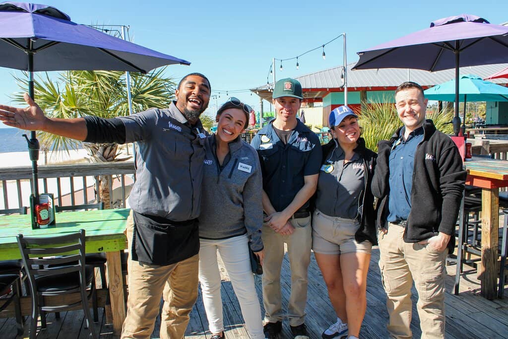 Vibrant Beachfront Cocktails