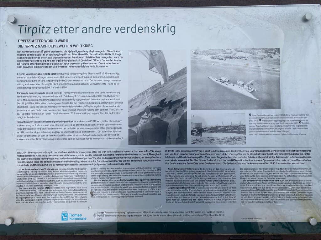 Tirpitz Memorial Stone