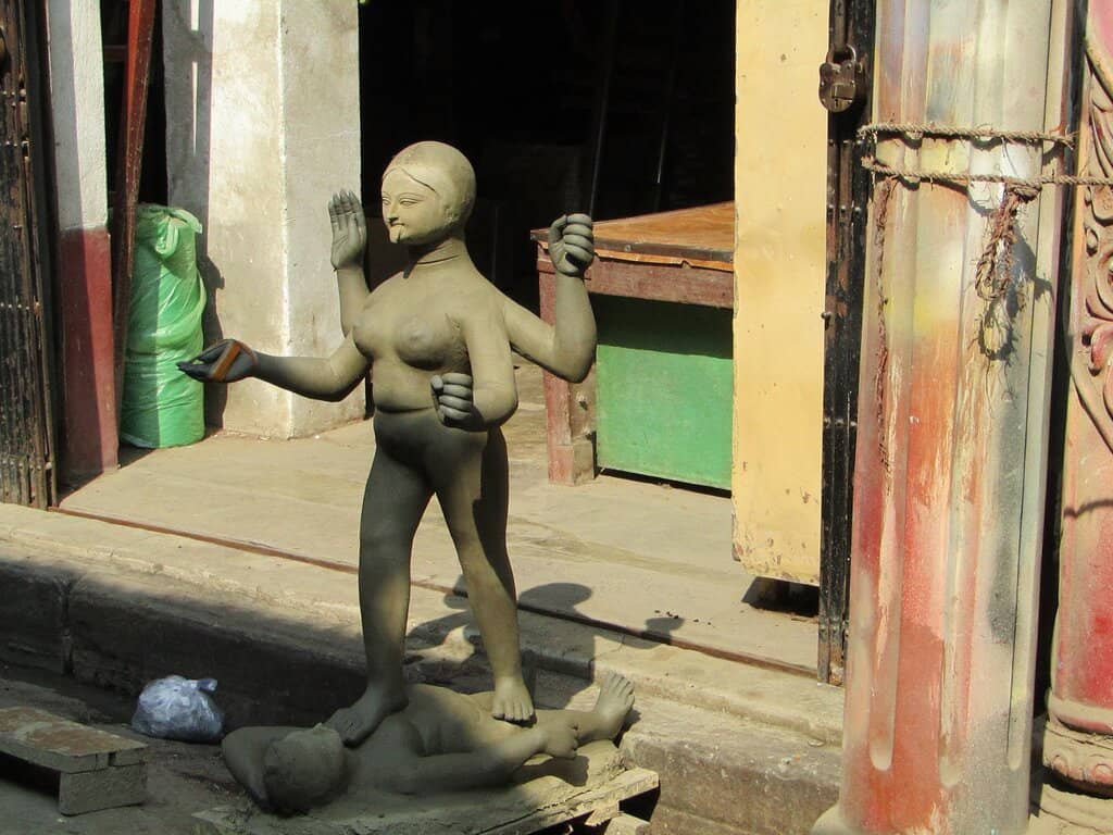 Laxmi and Saraswati Puja Preparations