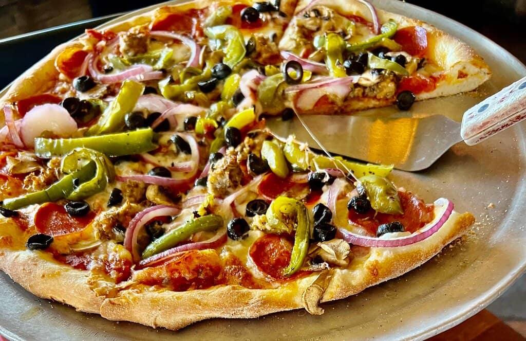 Generous Pizza Portions