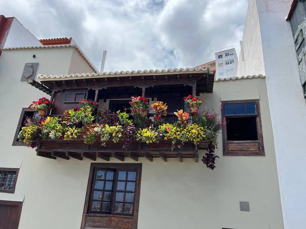 Flower-Draped Promenade