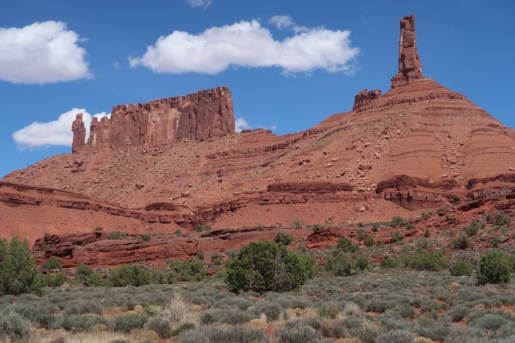 Contrast of Red Rock and Snow