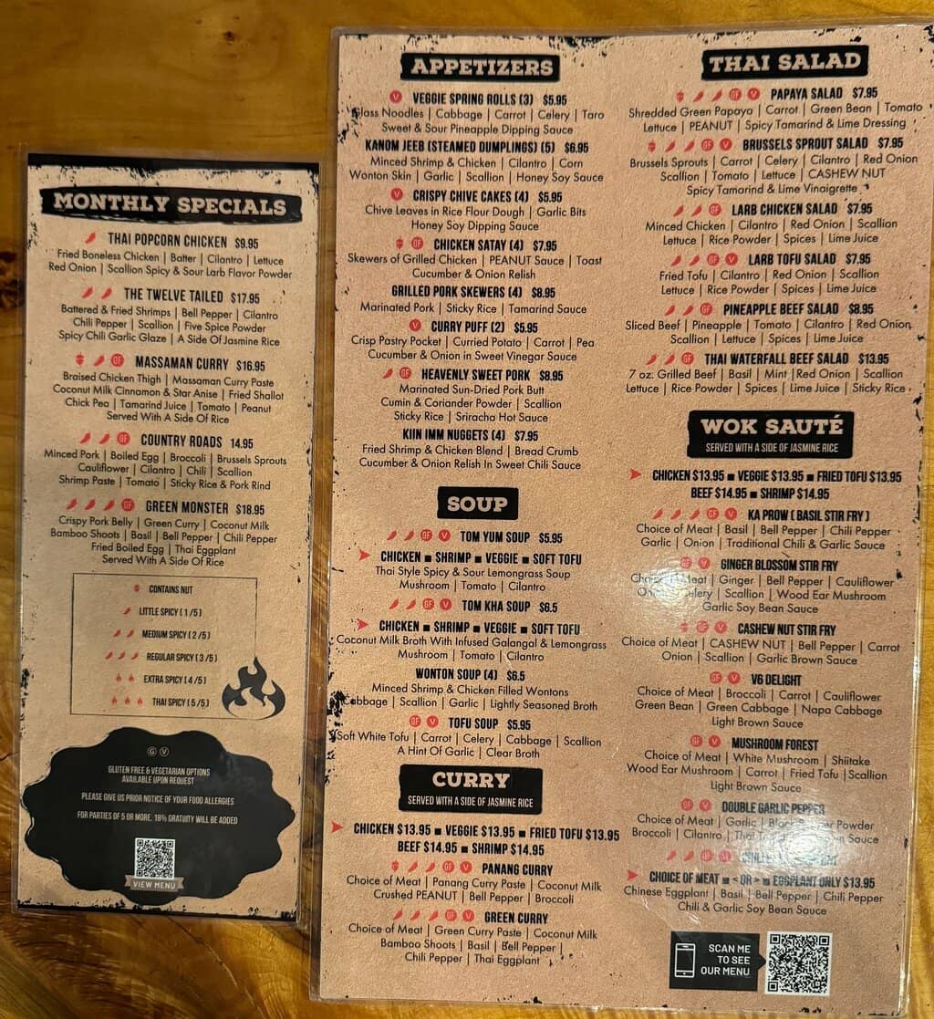 Burrata with Green 'nahm jim' and Roti