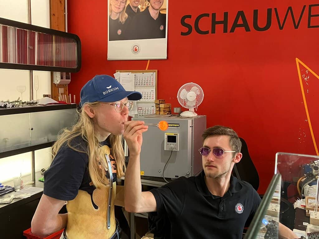 Artisan Glassware Display