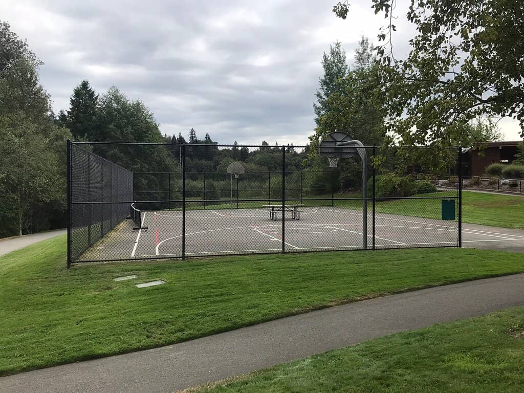 Partly Covered Playground