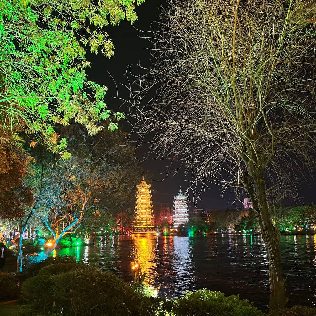 Moon Pagoda's Glazed Brilliance