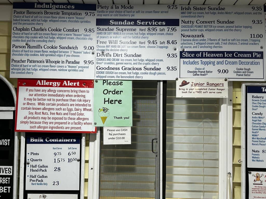 Generous Portions and Creative Sundaes