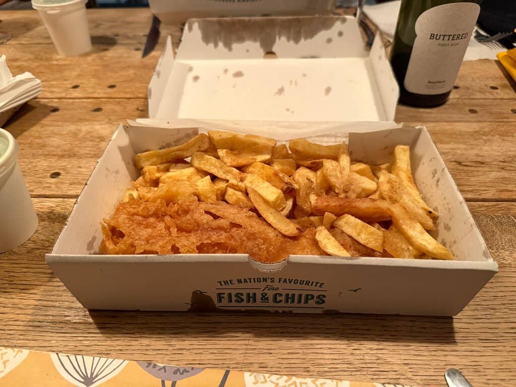 Perfectly Cooked Fish and Chips