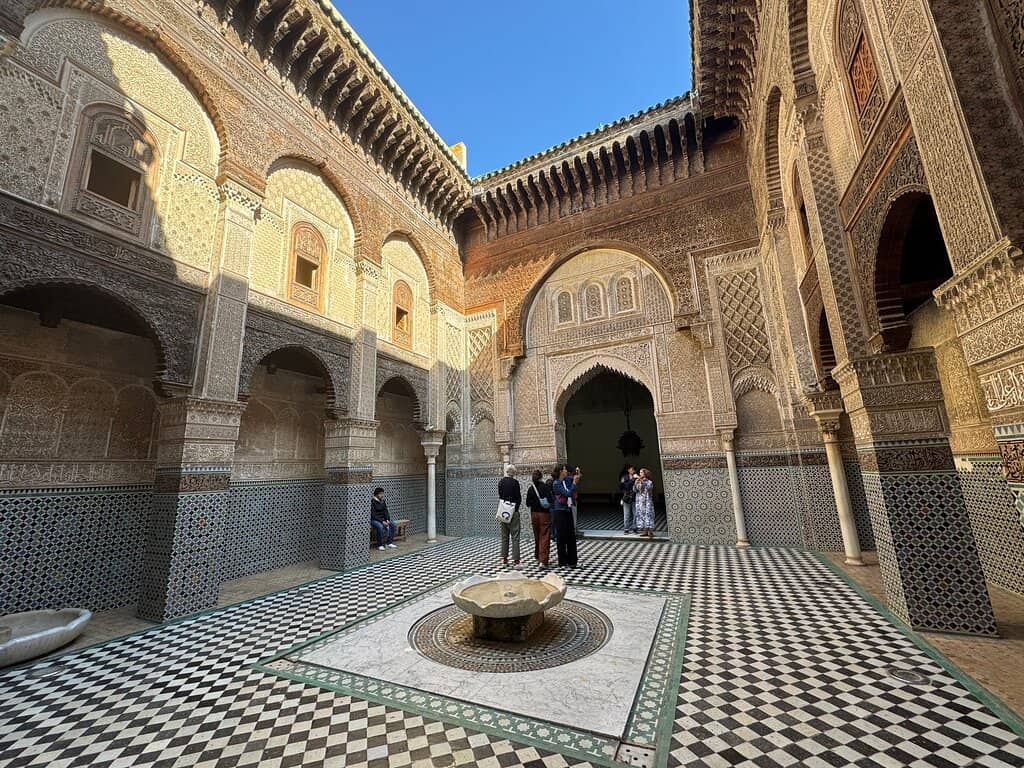 Carved Stucco and Cedarwood