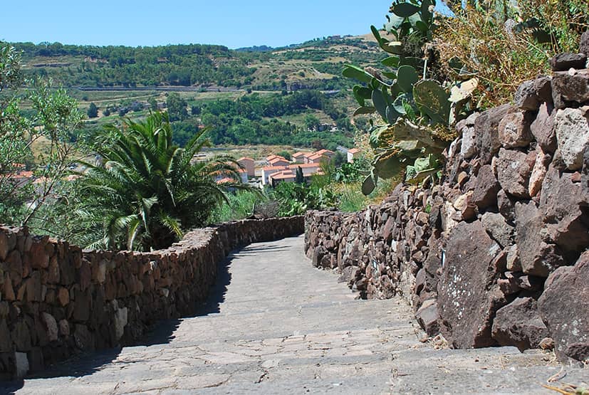 The Ascent to Serravalle Hill