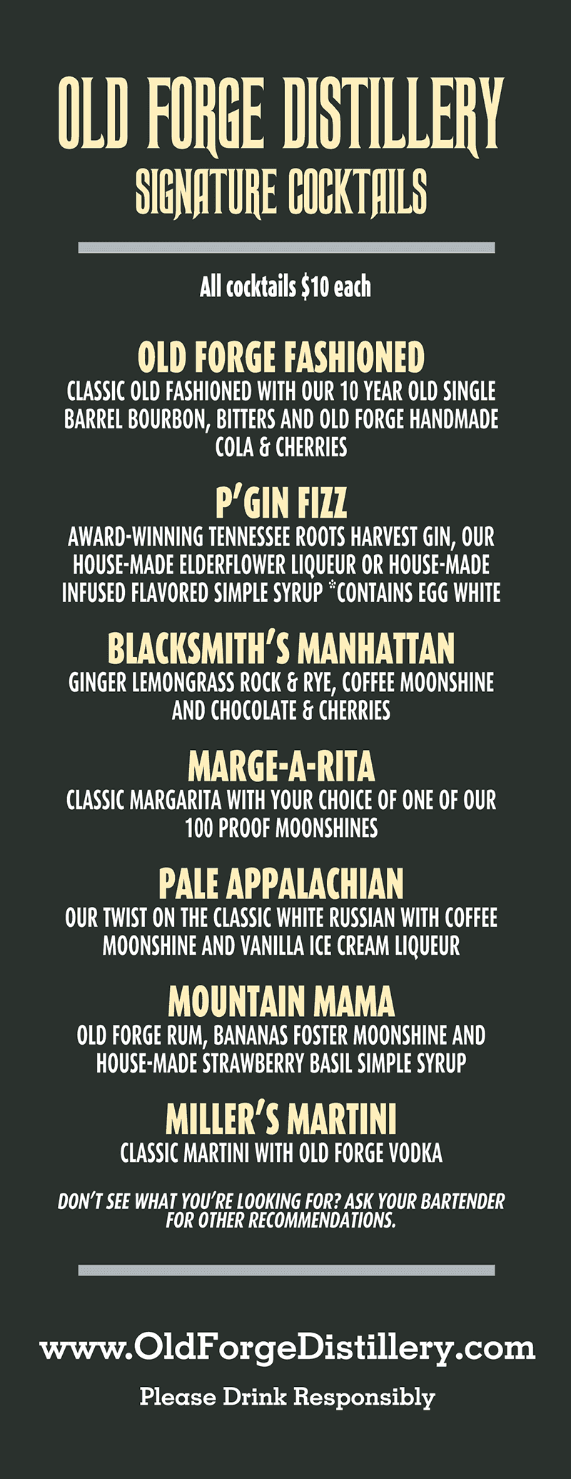 Signature Cocktails