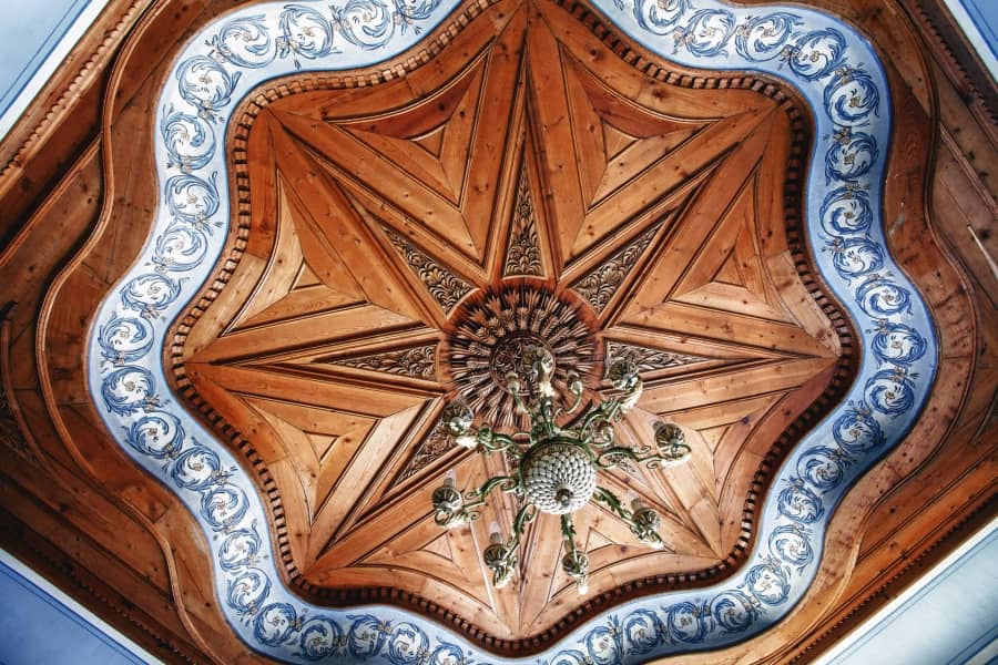 Intricate Wood Carved Ceilings
