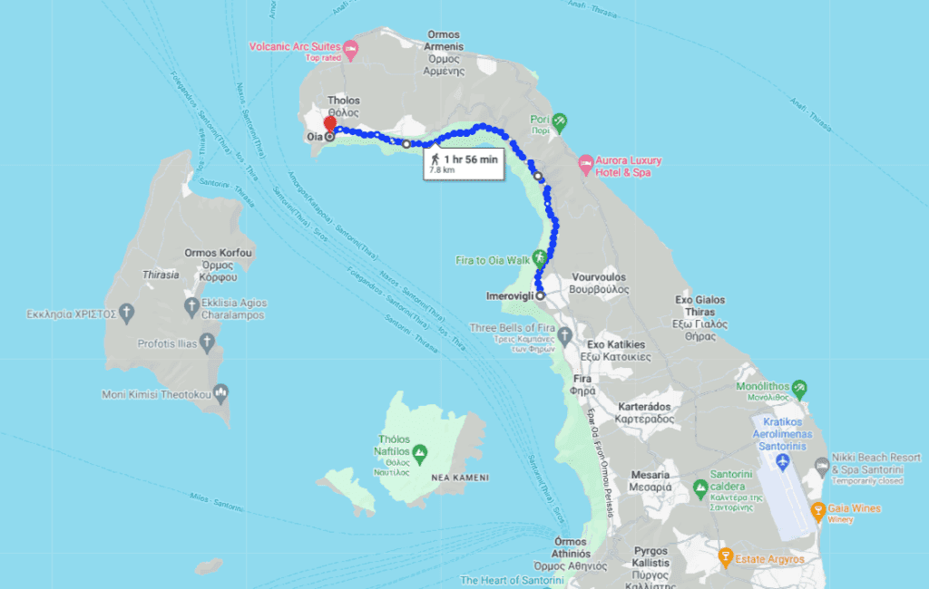 Caldera Walk to Fira