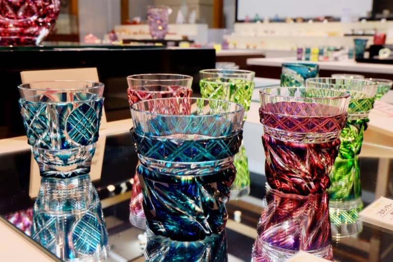 Exquisite Glassware Display