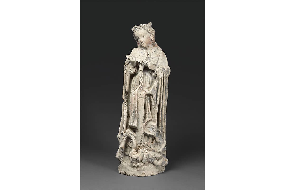 Wooden Sculpture of St. Catherine