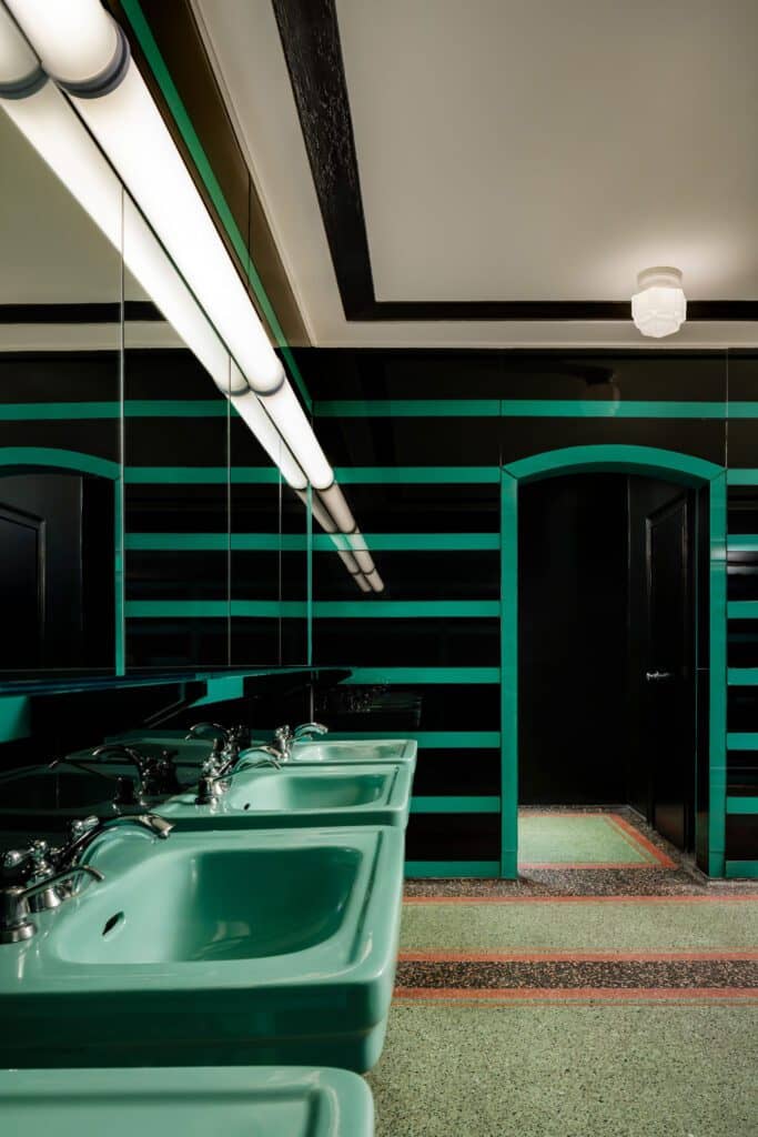 The Iconic Green Bathroom