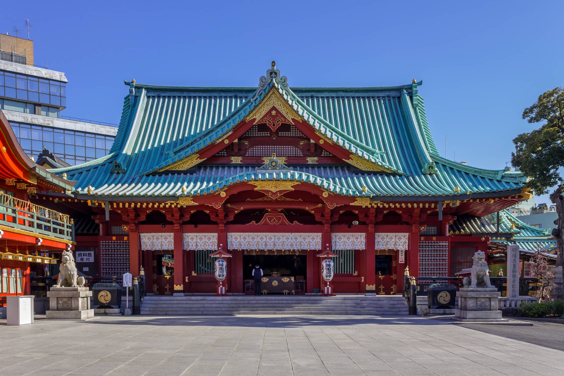 Vibrant Vermilion Architecture